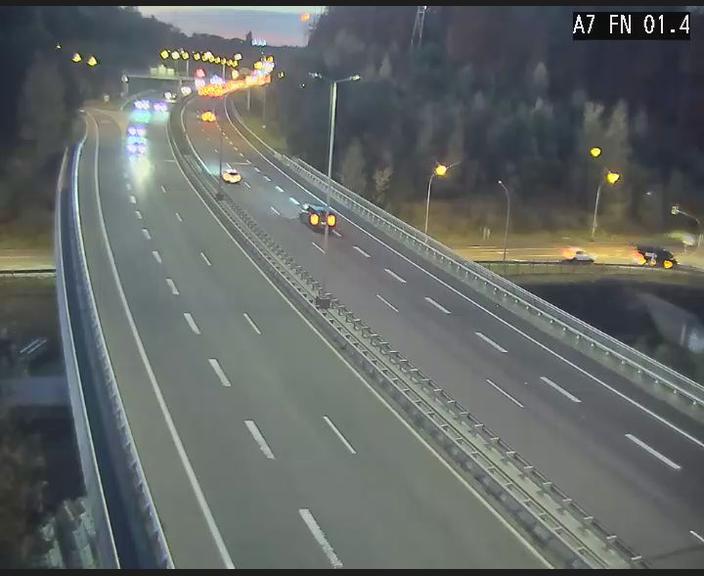 Tunnel Stafelter direction Echangeur Grünewald