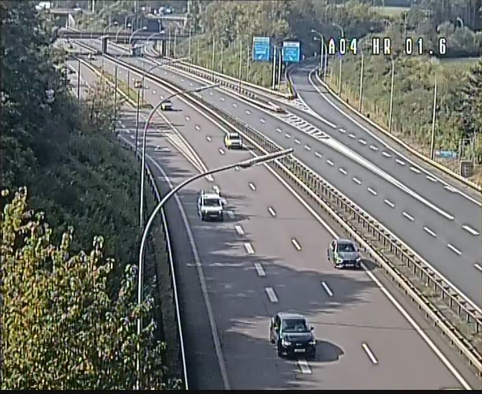 Luxembourg direction Croix de Cessange